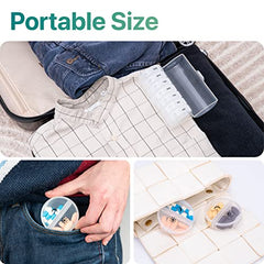 a collage of a portable size with text: 'Portable Size -'