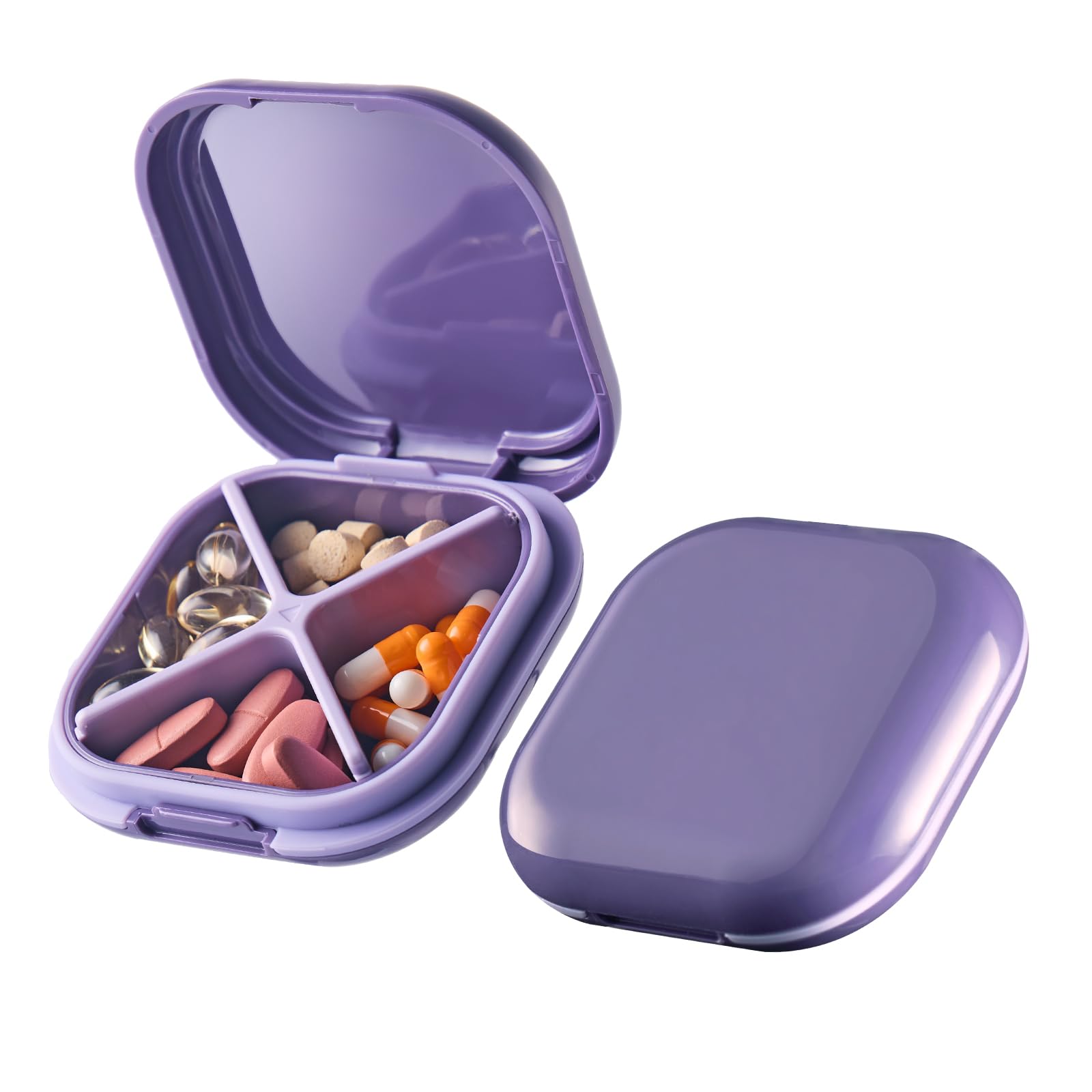 a pill box with pills in it