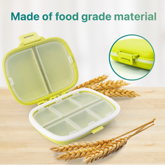 a container with a container of food with text: 'Made of food grade material'