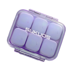 a plastic container with ice cubes with text: 'SUKUOS'